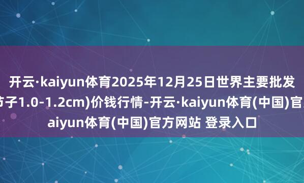 开云·kaiyun体育2025年12月25日世界主要批发商场黄芪(黄芪节子1.0-1.2cm)价钱行情-开云·kaiyun体育(中国)官方网站 登录入口